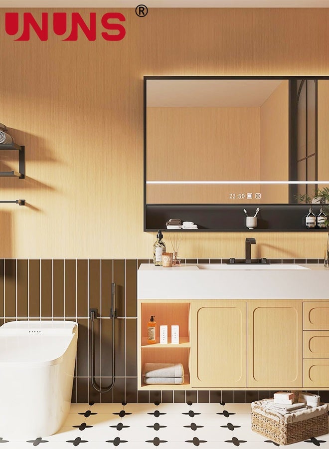 UNUNS Wood Wallpaper,60cmx10m Natural Wooden Contact Paper for Cabinets Countertops Drawer Shelf Liner,Self-adhesive Removable Wallpaper Waterproof,Light Brown - Image 5